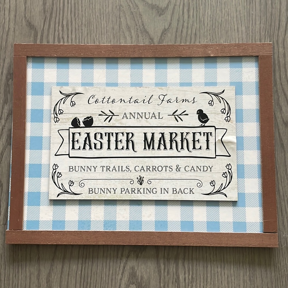 Easter house decor sign